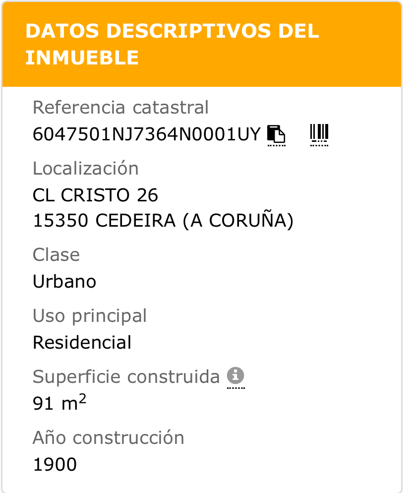 Hus till salu i Cedeira