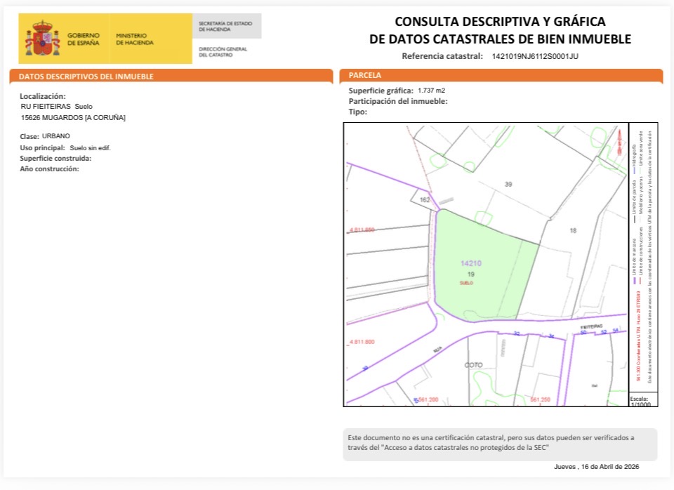 Precioso solar con vistas a la ría!!!