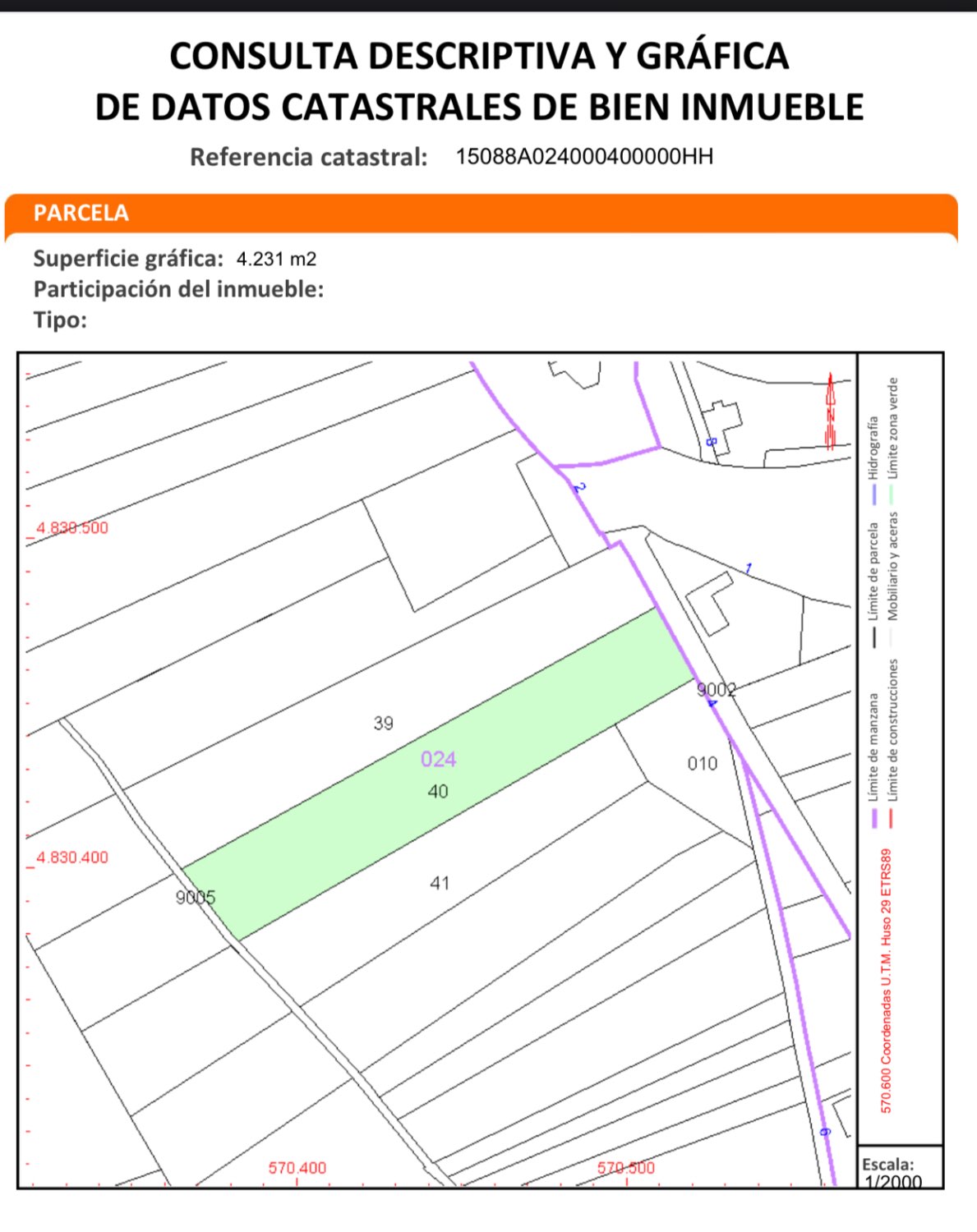 Parcela rústica en Valdoviño